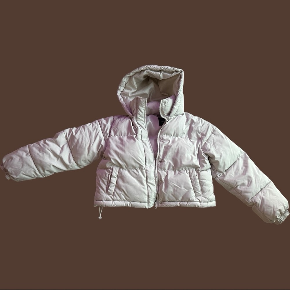 Forever 21 Off White Puffer Jacket - image 3